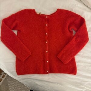 Sezane Gaspard cardigan in Red